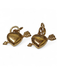 Підвіска серце/20×13 мм/ золото