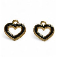 Подвеска сердце  / 15×15 мм / золото