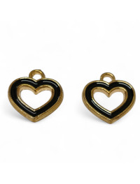 Підвіска серце/15×15 мм/ золото