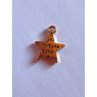 Подвеска/ Размер - 1,5×1,2см. Цвет - золото/ Цена за 1 шт.