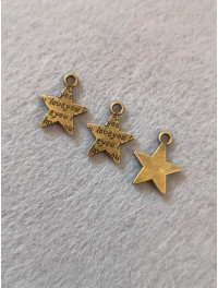 Підвіска метал/15×13мм/бронза