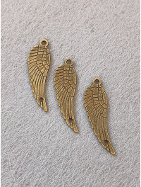 Підвіска/Довжина -3х0.9см Колір - бронза/ Ціна за 1 шт.