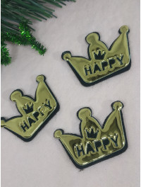 Патчі "Корона" Колір жовтий. Розмір 5,2×3,3см.
Матеріал фетр, обробка екошкіра. Ціна вказана за 1 шт.