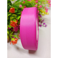 Репсовая лента / 2,5 см / малиново - фиолетовый / 23 метра