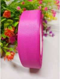 Репсова стрічка / 2,5 см / малиново-фіолетовий / 23 метри