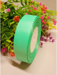 Репсова стрічка / 2,5 см / світлий ментол / 23 метри