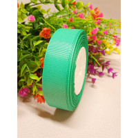 Репсовая лента / 2,5 см /  ментол / 23 метра