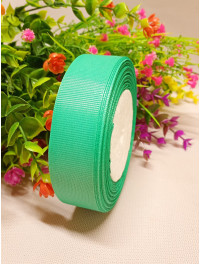 Репсова стрічка / 2,5 см / ментол / 23 метри