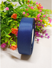 Репсова стрічка / 2,5 см / сапфір / 23 метри