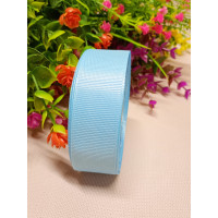 Репсова стрічка / 2,5 см / блакитний / 23 метри