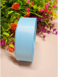 Репсова стрічка / 2,5 см / блакитний / 23 метри