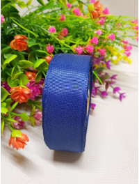 Репсова стрічка / 2,5 см / темно-синій / 23 метри