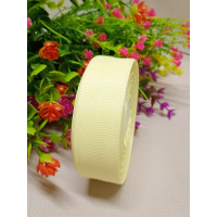 Репсовая лента / 2,5 см / лимонный / 23 метра