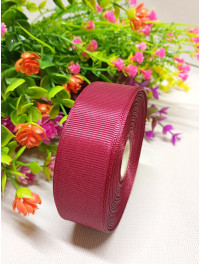 Репсова стрічка / 2,5 см / бордовий / 23 метри