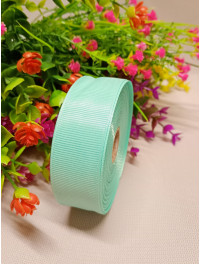 Репсова стрічка / 2,5 см / ментол 2 / 23 метри