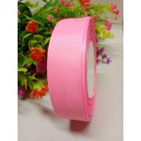 Репсова стрічка / 2,5 см / рожевий / 23 метри