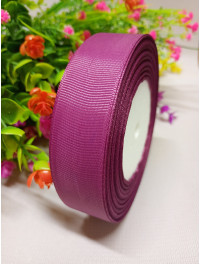 Репсова стрічка / 2,5 см / марсал / 23 метри