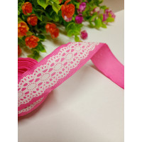 Репсова стрічка/ 2,5 см/малиновий/1 метр