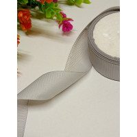 Репсова стрічка/ 2,5 см/сірий світлий/1 метр