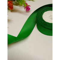 Репсова стрічка/ 2,5 см/зелений/1 метр