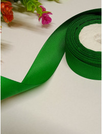 Репсова стрічка/ 2,5 см/зелений/1 метр
