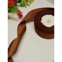 Репсова стрічка/ 2,5 см/коричневий/1 метр