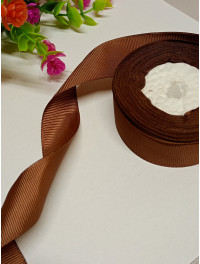 Репсова стрічка/ 2,5 см/коричневий/1 метр