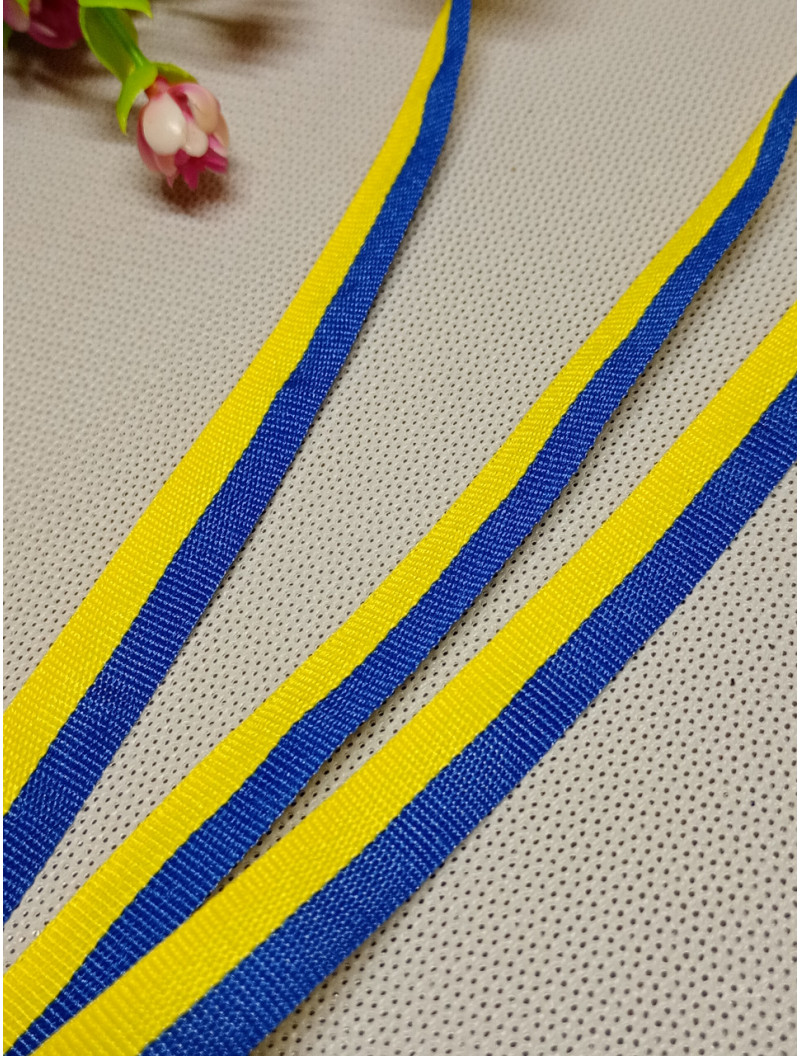 Репсова стрічка "прапор"/ширина 1 см/