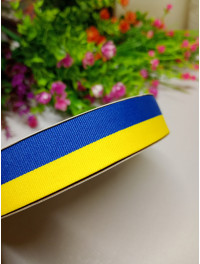 Репсова стрічка "прапор"/ширина 2.5 см/