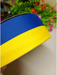 Репсова стрічка "прапор"/ширина 5 см/