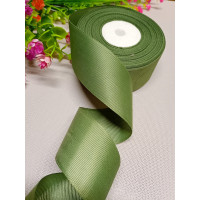 Репсова стрічка/4 см/хакі/1 метр