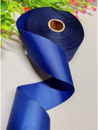 Репсова стрічка/4 см/ темно-синій/1 метр