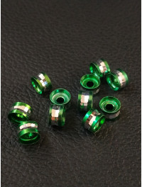 Розділювачі для намистин. Діаметр 6 мм. Паковання — 10 шт. Колір зелений