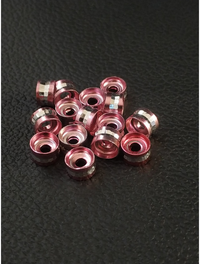 Розділювачі для намистин. Діаметр 6 мм. Паковання — 10 шт. Колір рожевий