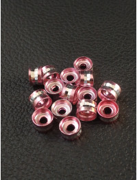 Розділювачі для намистин. Діаметр 6 мм. Паковання — 10 шт. Колір рожевий