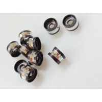 Розділювачі для намистин. Діаметр 6 мм. Паковання — 10 шт. Колір чорний