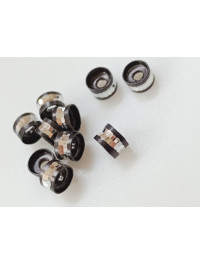 Розділювачі для намистин. Діаметр 6 мм. Паковання — 10 шт. Колір чорний