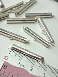 Слайдер. Розмір 4×25 мм. Колір — срібло. 1 шт