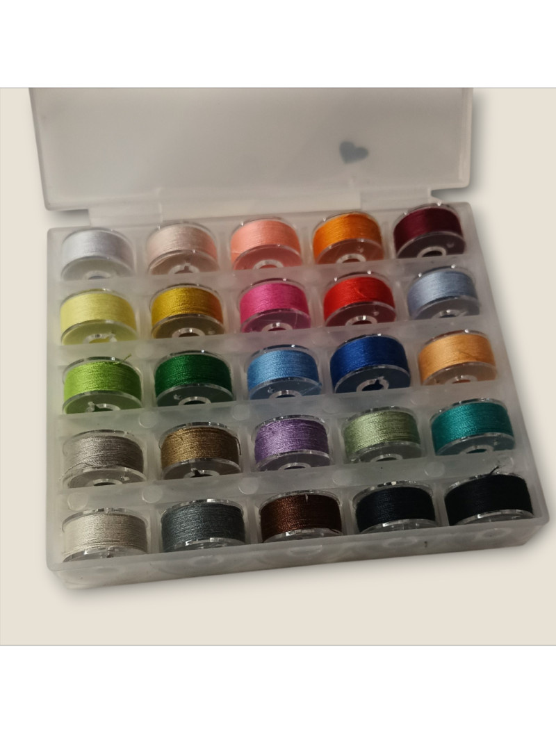 Набір шпуль із нитками/25 шт./мікс