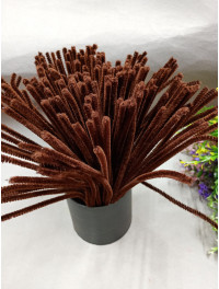 Синельная проволока/ 30 см / 5 мм/ 1шт/ коричневый