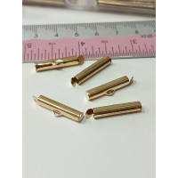 Слайдер. Размер 4×20 мм. Цвет - золото. 1 шт