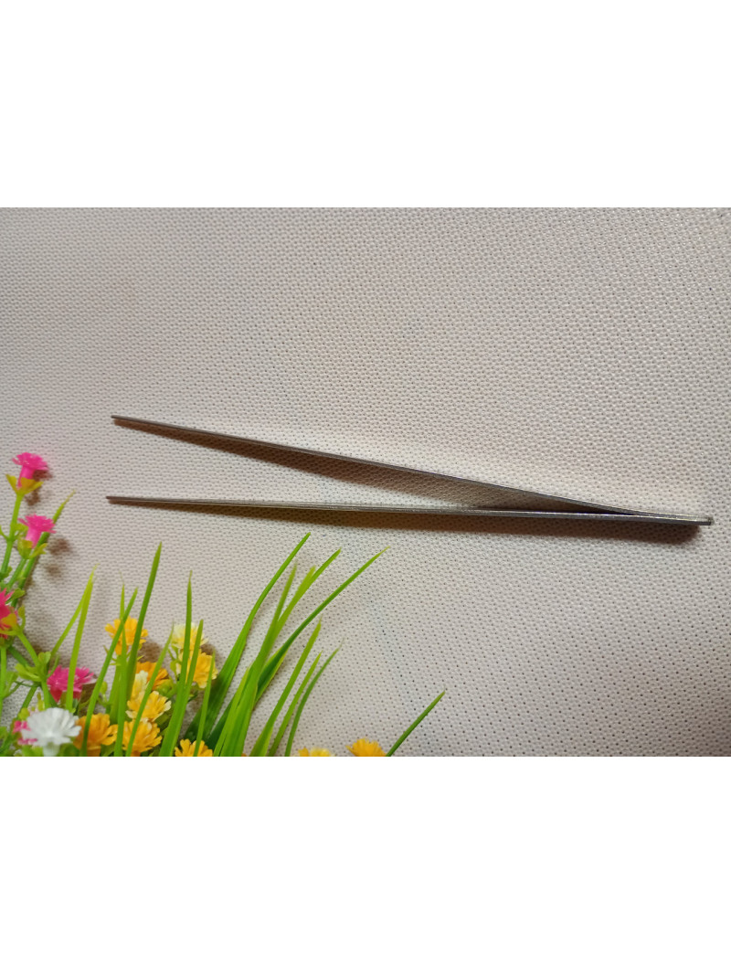 Пінцет для рукоділля/Довжина — 14,5 см/ Колір срібло