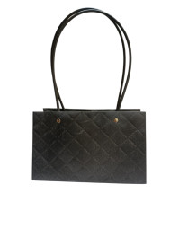 Сумка для флористики / квадратна/чорна/22×13×10 см