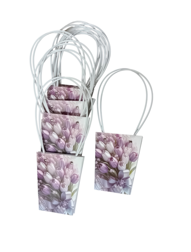 Сумка для квітів/білий/15.5×13×9.5×35 см