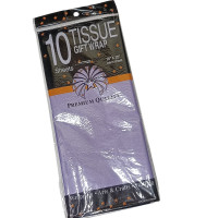 Упаковочная бумага тишью / 50×70 см / 10 листов / бузковый