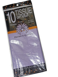 Пачкувальний папір тиш'ю/50×70 см/10 аркушів/бузковий