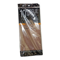 Упаковочная бумага тишью / 50×70 см / 10 листов / Шоколадный