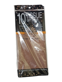 Пачкувальний папір тиш'ю/50×70 см/10 аркушів/ Шоколадний