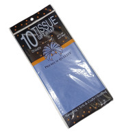 Упаковочная бумага тишью / 50×70 см / 10 листов /  Светло синий