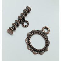Замок "тогл"/розмір 2×1,6 см/колір бронза